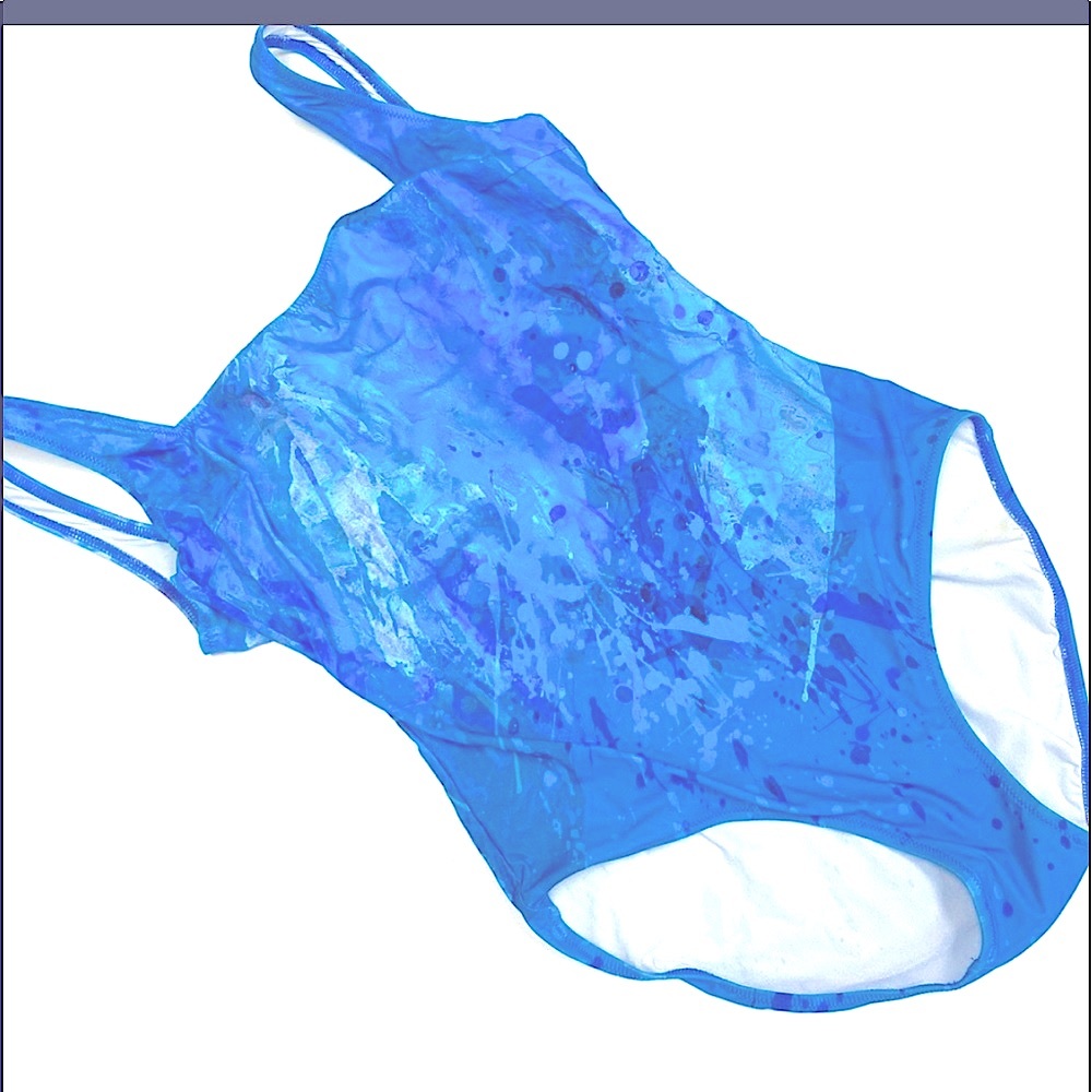 GOTTEX Tie die blue .One-piece in Blue..